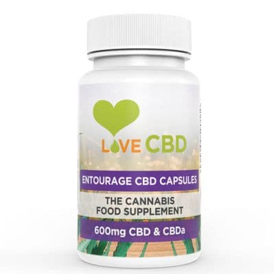Love CBD - 600MG CBD ENTOURAGE CAPSULES – 60 X 10MG CBD CAPSULES