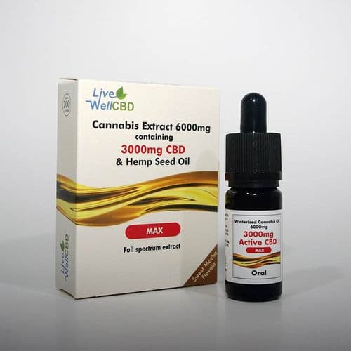 LVWell CBD Max Oral Full Spectrum Extract Containing 3000mg CBD