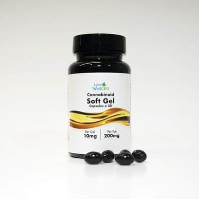 LVWell CBD – Raw Soft Gel Capsules 200mg Full Spectrum