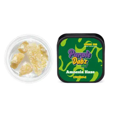 Purple Dabz by Purple Dank 1000mg CBD Crumble - Amnesia Haze - BUY ONE GET ONE FREE!