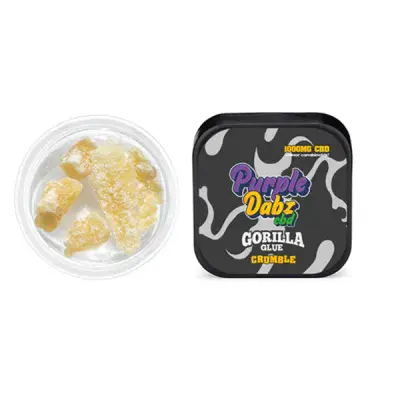 Purple Dabz by Purple Dank 1000mg CBD Crumble - Gorilla Glue - BUY ONE GET ONE FREE!