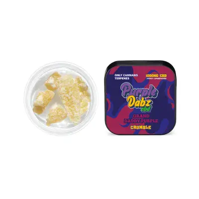Purple Dabz by Purple Dank 1000mg CBD Crumble - Grand Daddy Purple - BUY ONE GET ONE FREE!