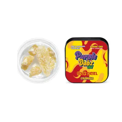 Purple Dabz by Purple Dank 1000mg CBD Crumble - Sour Diesel - BUY ONE GET ONE FREE!