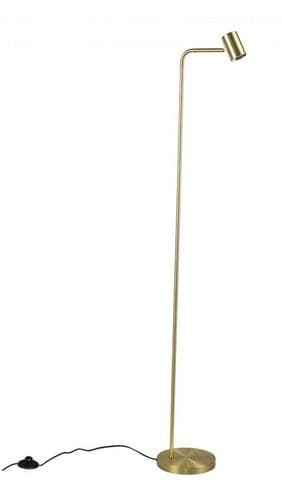 1 Light Satin Brass Floor Lamp