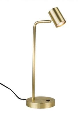 1 Light Satin  Brass Table Lamp