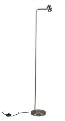 1 Light Satin Chrome Floor Lamp