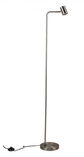 1 Light Satin Chrome Floor Lamp