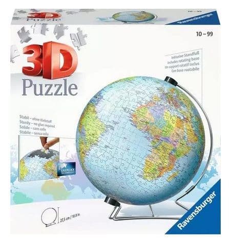 3D Puzzle The World on V-Stand, (540pc)