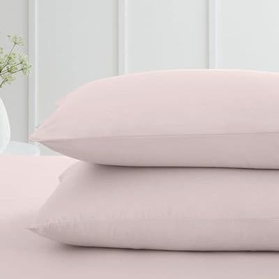 400TC Cotton Sateen Blush Pillowcase Pair