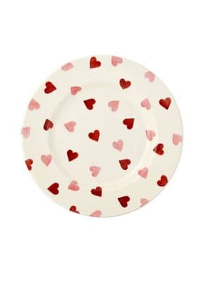 8.5 inch Plate - Pink Hearts