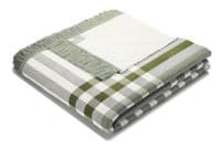 Biederlack  Border Check - Green (Cotton Home)  140 x 170cm