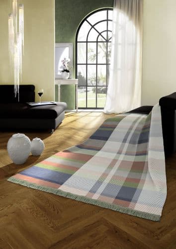 Biederlack  Panel Check - Green (Cotton Home)  140 x 170cm