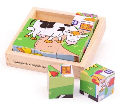 Bigjigs - Animal Cube Puzzle