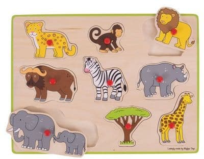 Bigjigs - Lift Out Puzzle (Safari)