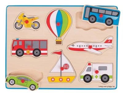 Bigjigs - Lift Out Puzzle (Transport)