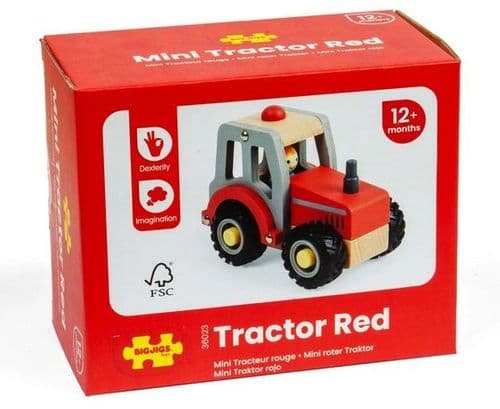 Bigjigs -  Mini Red Tractor