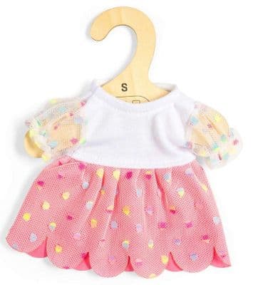Bigjigs - Pink Party Dress  (for Size Small Doll)