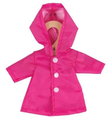 Bigjigs - Pink Raincoat (for Size Small Doll)