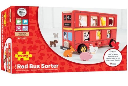 Bigjigs - Red Bus Sorter
