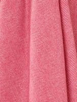 Bronte By Moon- Herringbone  Merino Throw - Cerise