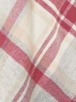 Bronte By Moon- Portree Merino Wool Throw - Pink