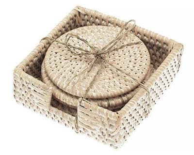 Coaster-Rattan - Set of 4 White
