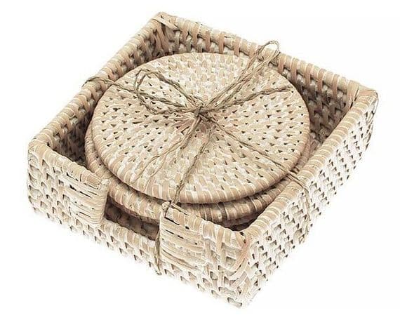 Coaster-Rattan - Set of 4 White