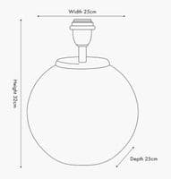 Cream and Natural Sea Grass Round Table Lamp Base with 35cm Natural Linen shade