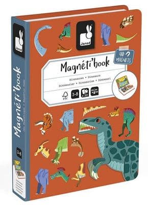 Dinosaurs Magneti'book, 40 magnets (Janod)