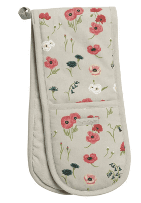 Double Oven Glove - Poppy Meadow
