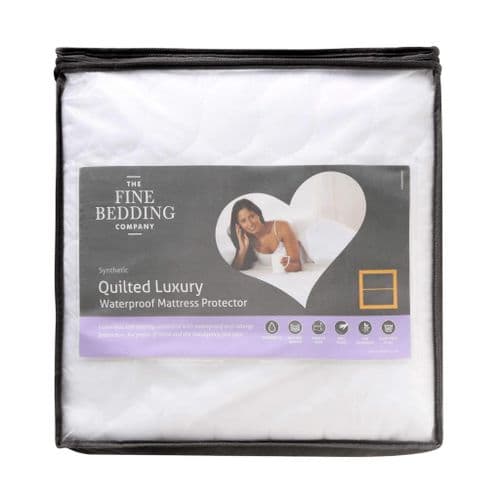 FINE BEDDING  - Quilted Luxury Waterproof Mattress Protector