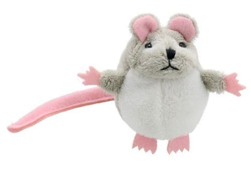 Finger Puppet - Mouse (Grey)
