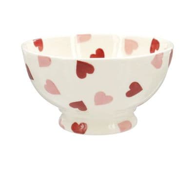 French Bowl - Pink Hearts