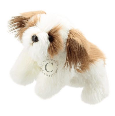 Full-Bodied Dog Puppet (Brown & White)