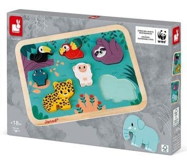 Janod Jungle Chunky Puzzle - In partnership with WWF
