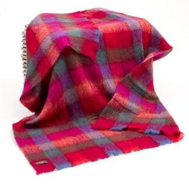 John Hanly 575 Mohair Pink/Red Check