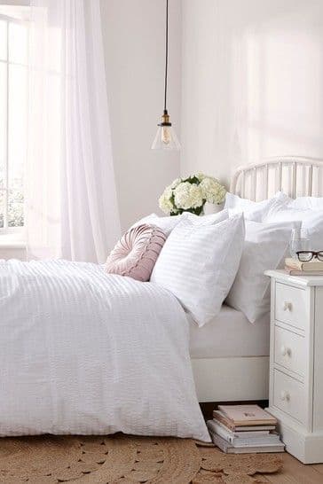 Laura Ashley -  Emma Seersucker White