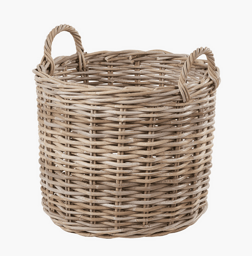 Log Basket Tobs® Grey Kubu Rattan
