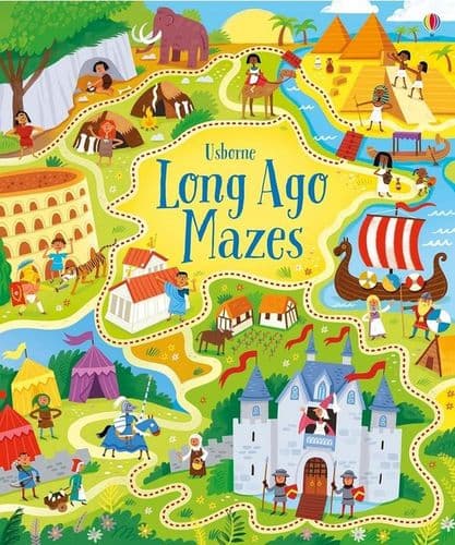 Long Ago Mazes Sticker Book