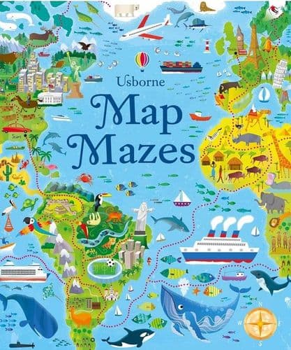 Map Mazes Sticker Book