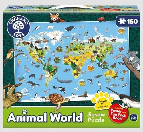 Orchard Toys  Animal World Jigsaw Puzzle (150pc)