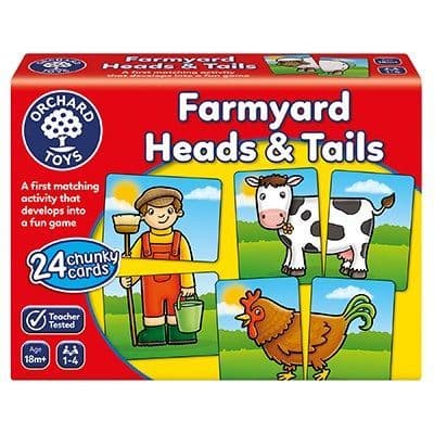 Orchard Toys - Farmyard Heads and Tails Game