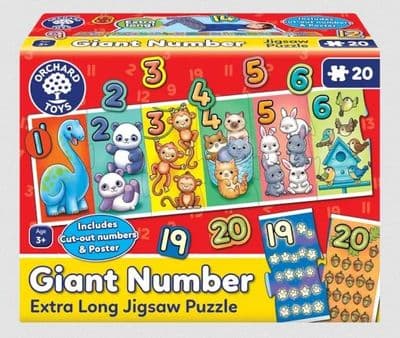 Orchard Toys  Giant Number Extra Long Jigsaw Puzzle (20pc)