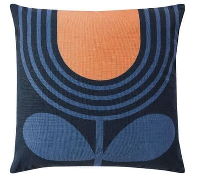 Orla Kiely - Striped Indigo Tulip Cushion