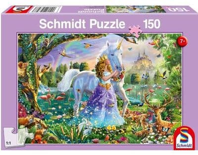 Princess Unicorn and Castle (150pc) - Schmidt
