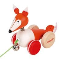 Pull Along Fox (wood) (Janod)