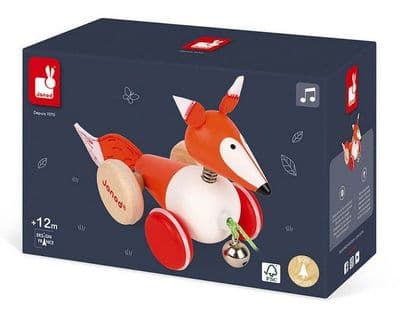 Pull Along Fox (wood) (Janod)