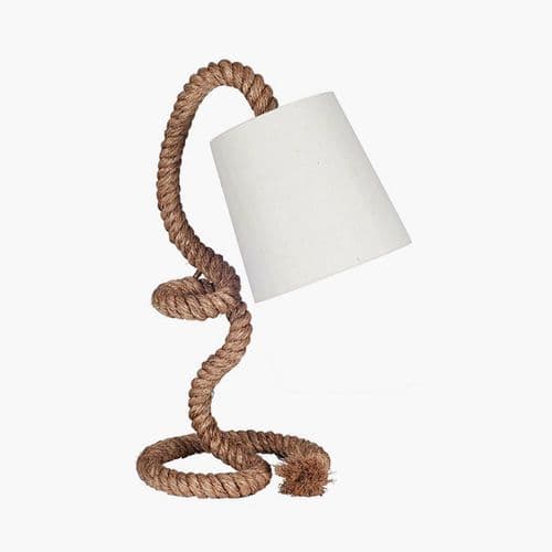 Rope and Jute Task Table Lamp