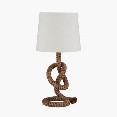Rope Knot and Jute Table Lamp