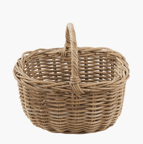 Shopping Basket - Tobs® Grey Kubu Rattan